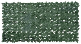 vidaXL Paravan de balcon, frunze verde închis, 200x100 cm