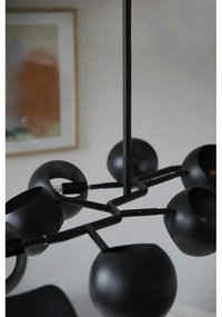 Lustră neagră cu abajur din metal Edgar – Markslöjd