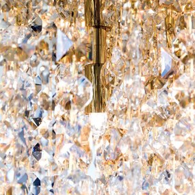 Lustra cristal K9 design elegant de lux CRYSTALRIVER aurie