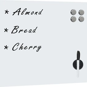 vidaXL Tablă magnetică de perete, 60 x 60 cm, sticlă