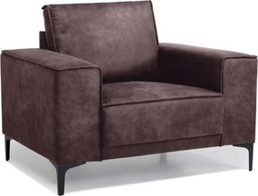 Fotoliu maro din imitație de piele Copenhagen - Scandic