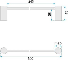 Cuier de baie 9703 Prism auriu periat