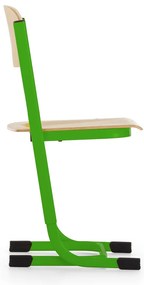 Scaun de scoala Denis, reglabil - marime 2-4, verde deschis - ral 6018