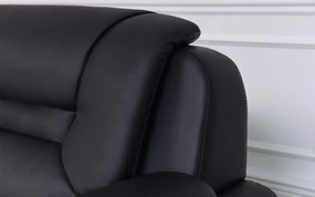 Canapea lemn masiv de birou Toronto 3 locuri Personalizabila, 215 × 90 × 88 cm - Maro