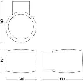 Aplică LED de exterior Philips OTIS LED/4,3W/230V 2700K IP44