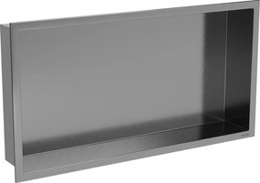 Mexen X-Wall-R raft încastrat cu flanșă 60 x 30 cm, gri pistol periat - 19E0603010