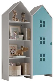 Set 2 dulapuri pentru copii Casami Bruges tip căsuță de plajă – Albastru Ballet și deschis – Vipack