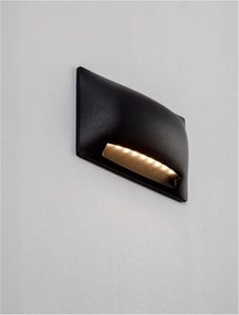 Spot LED aplicat iluminat scari exterior Sub negru IP65