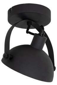 Plafoniera industriala neagra cu auriu 15 cm ajustabila - Magnax