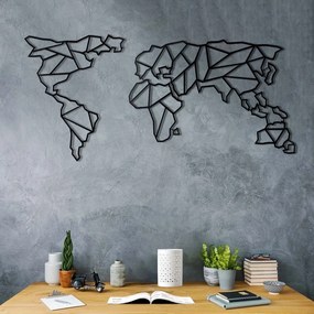 Decorațiune din metal pentru perete Map, 60 x 130 cm