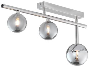 Jupiter 1901 - Lustră aplicată NEPTUN 3xG9/14W/230V crom mat/gri fumuriu