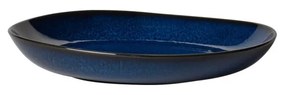 Bol din gresie ceramică Villeroy &amp; Boch Like Lave, 27 x 28 cm, albastru închis