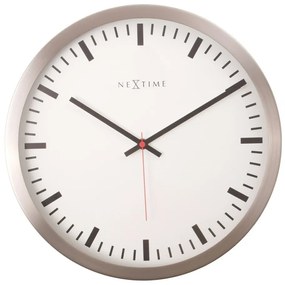 Nextime 2520 Stripe White Wall Clock