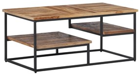 vidaXL Măsuță de cafea, 90x50x39 cm, lemn masiv de tec reciclat