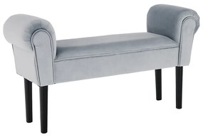 Bancă, catifea Velvet, gri deschis/negru, BURDA