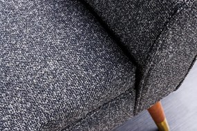 Bancheta eleganta, Tapitata Tesatura Bouce, Antracit, Scarlett 90cm