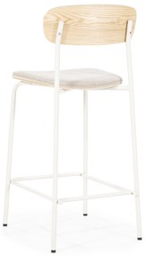 Scaun de bar Skoladin lemn de frasin bej 95 cm