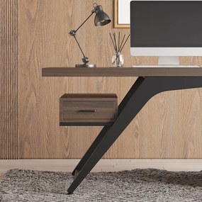 Masa pentru calculator în stil dreptunghiular culoare: negru DEPRIMO 10978 by Deprimo