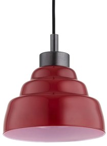 Lustra cu 4 pendule suspendate din Sticla, Rosu, VENTURA