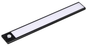 Corp led pentru dulap cu senzor de miscare si acumulator, 2.5 W, lumina neutra(4000K), 260 lm, IP20, negru, V-TAC