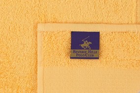 Set 4 Prosoape 801, Beverly Hills Polo Club, 50x90 cm, Bumbac, Galben