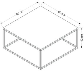 Măsuță de cafea Loni Anthracite