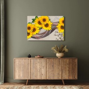 Tablou - Flori strălucitoare de floare soarelui (90x60 cm)