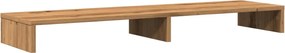 vidaXL Suport monitor, stejar artizanal, 100x27x10 cm, lemn prelucrat