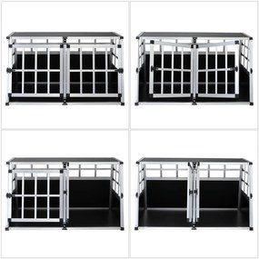 Deuba Alu - lada pentru caini XL - 89 x 70 x 51 cm
