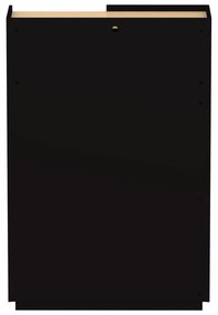 Bibliotecă neagră mată 100x147 cm Nina TemaHome