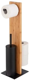 WENKO 25376100 - Set WC LESINA 18x69 cm maro/negru