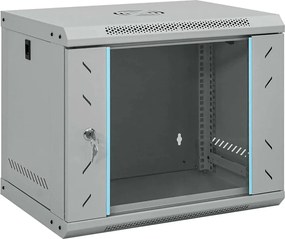 vidaXL Dulap de rețea cu depozitare Gri 53 x 45 x 45 cm Oțel