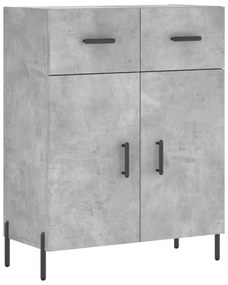 827992 vidaXL Dulap, gri beton, 69,5x34x90 cm, lemn compozit