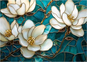 Tablou - Vitraliu cu magnolie (70x50 cm)