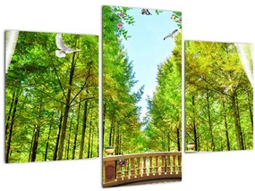 Tablou - Privire spre pădure (90x60 cm)