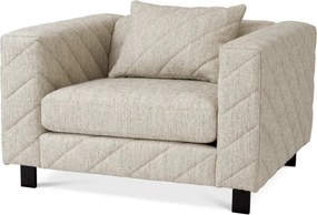 Fotoliu design LUX Avellino, Splendor light grey