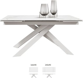 MASA PANDORA LUX- STICLA CERAMICA CU  PICIOR METALIC