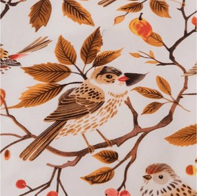 Lenjerie de pat din microfibra BIRDS PUMPKIN maro Dimensiune lenjerie de pat: 2 buc 70 x 90 cm | 200 x 220 cm