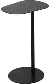 Masă laterală din metal Dylan negru, 35 x 53 x 25cm