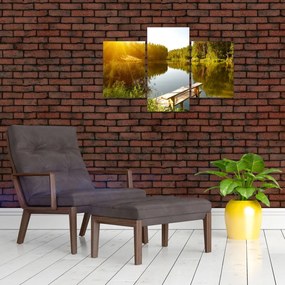 Tablou - Lac la munte (90x60 cm)