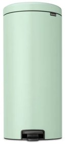 Cos de gunoi cu pedala Brabantia NewIcon 1008851, 30 L, Inchidere usoara, Baza antiderapanta, Verde deschis