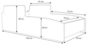 Zondo Pat pentru copii 140x70 cm. 1052138