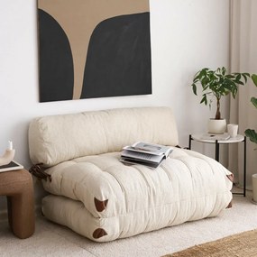 Canapea extensibilă Fold Teddy 2 Cream
