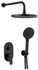 KFA Armatura 5559-501-81 Set duș OTAVA cu baterie incastrată, negru mat