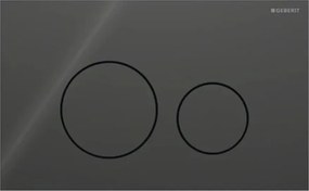 Clapeta de actionare Geberit Sigma40 Slim negru finisaj lucios