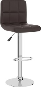 vidaXL Scaun de bar, maro, piele ecologică
