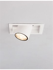 Mini Spot LED incastrabil ajustabil design modern DESERT alb