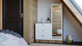 Set mobilier pentru hol Cicci (Pin atlantic + Alb). 1072753