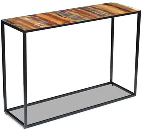 vidaXL Masă consolă, 110x35x76 cm, lemn masiv reciclat
