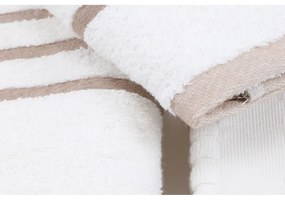 Prosoape de baie albe 4 buc. din bumbac Linda – Foutastic